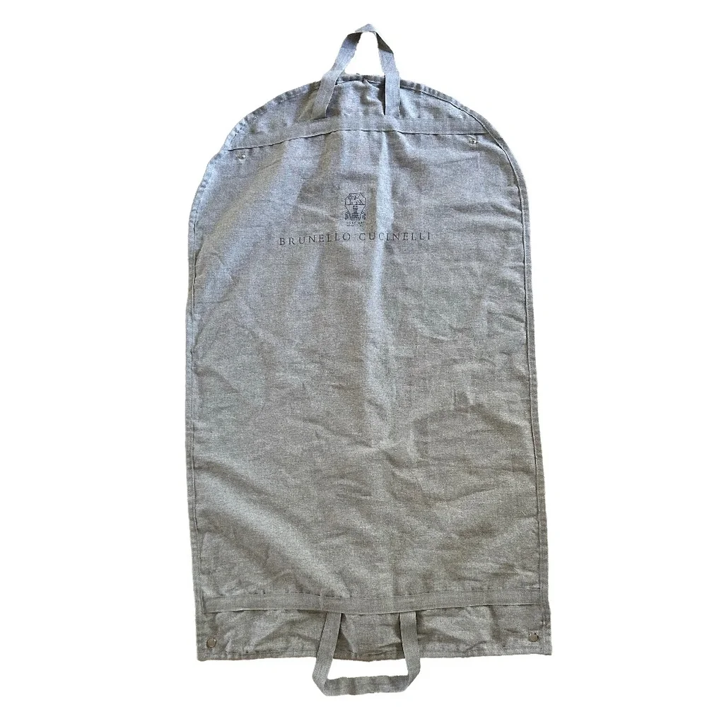Brunello Cucinelli Luxury Garment Cover Dust Bag Zipped Storage.